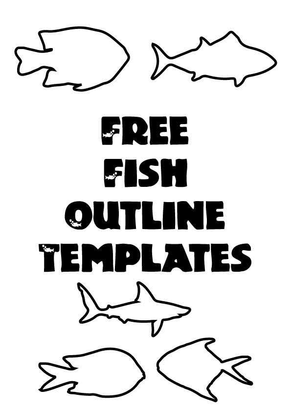 printable simple fish outline printable simple fish outline