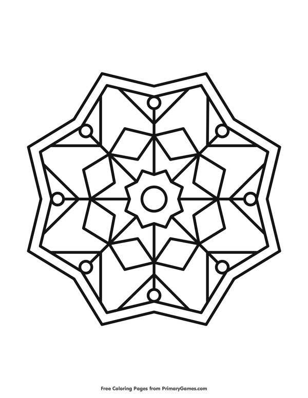 printable simple mandala printable simple mandala
