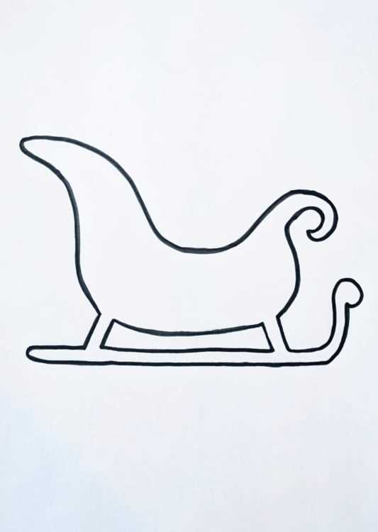 printable sleigh template
