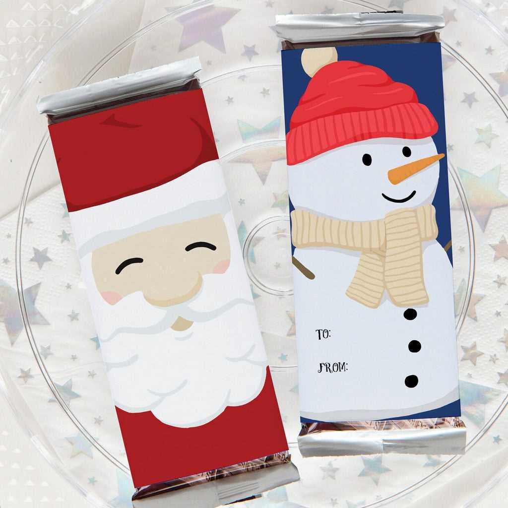 printable snowman candy bar wrapper template