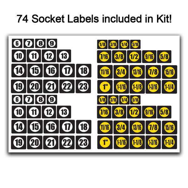 printable socket size chart metric and standard