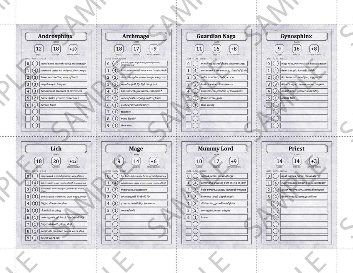 printable spell cards 5e printable spell cards 5e