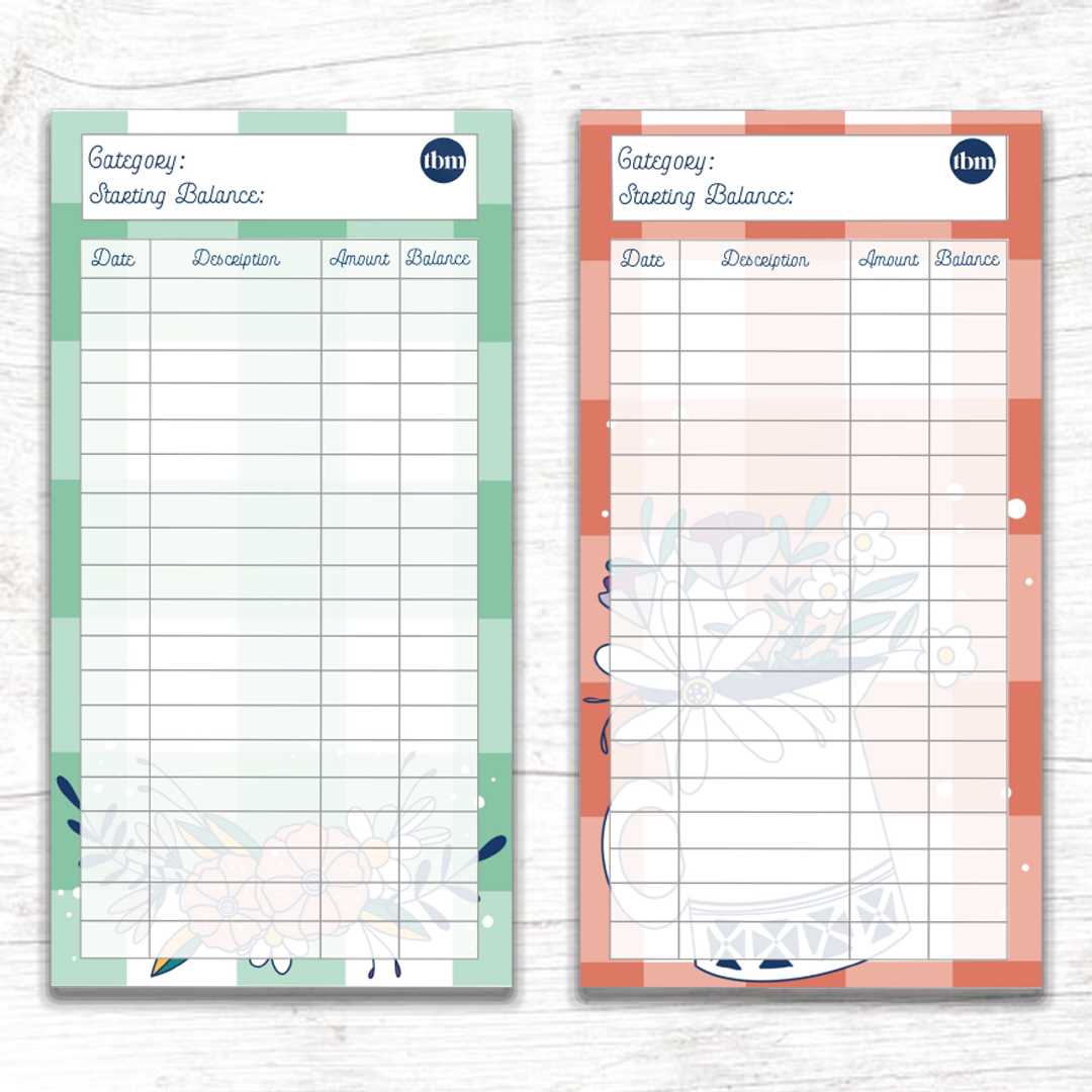 printable spending tracker