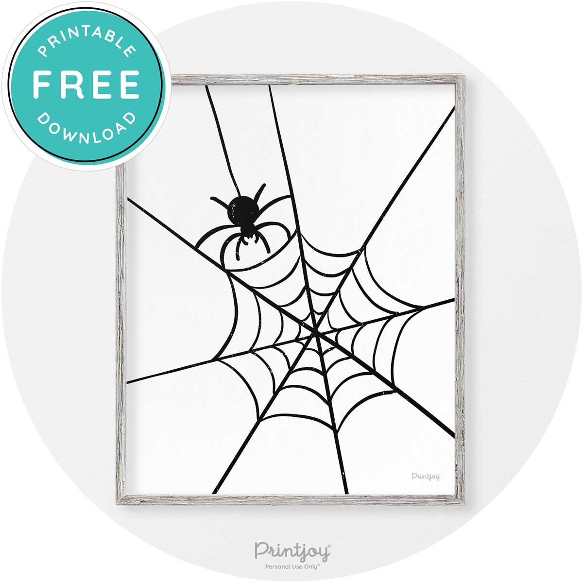 printable spider web