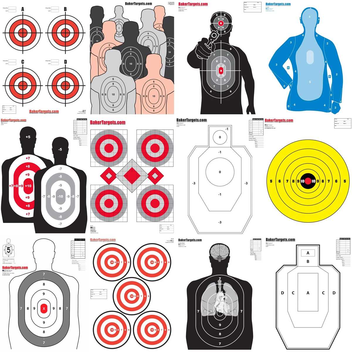 printable targets pistol