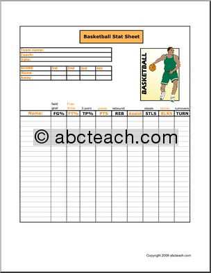 printable template basketball stat sheet printable template basketball stat sheet