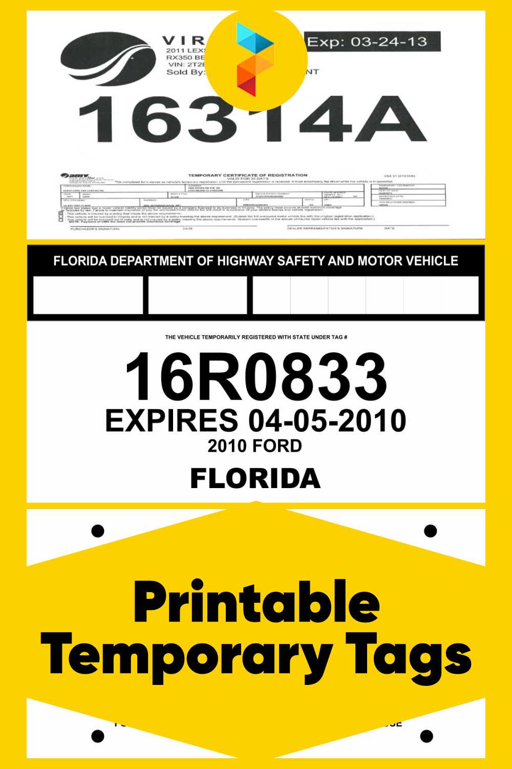 printable temporary tags printable temporary tags