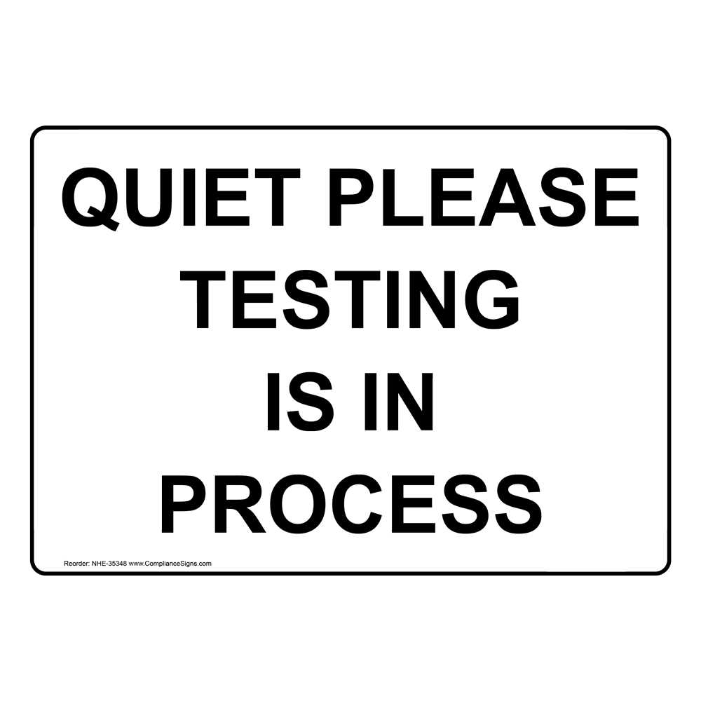 printable testing sign printable testing sign