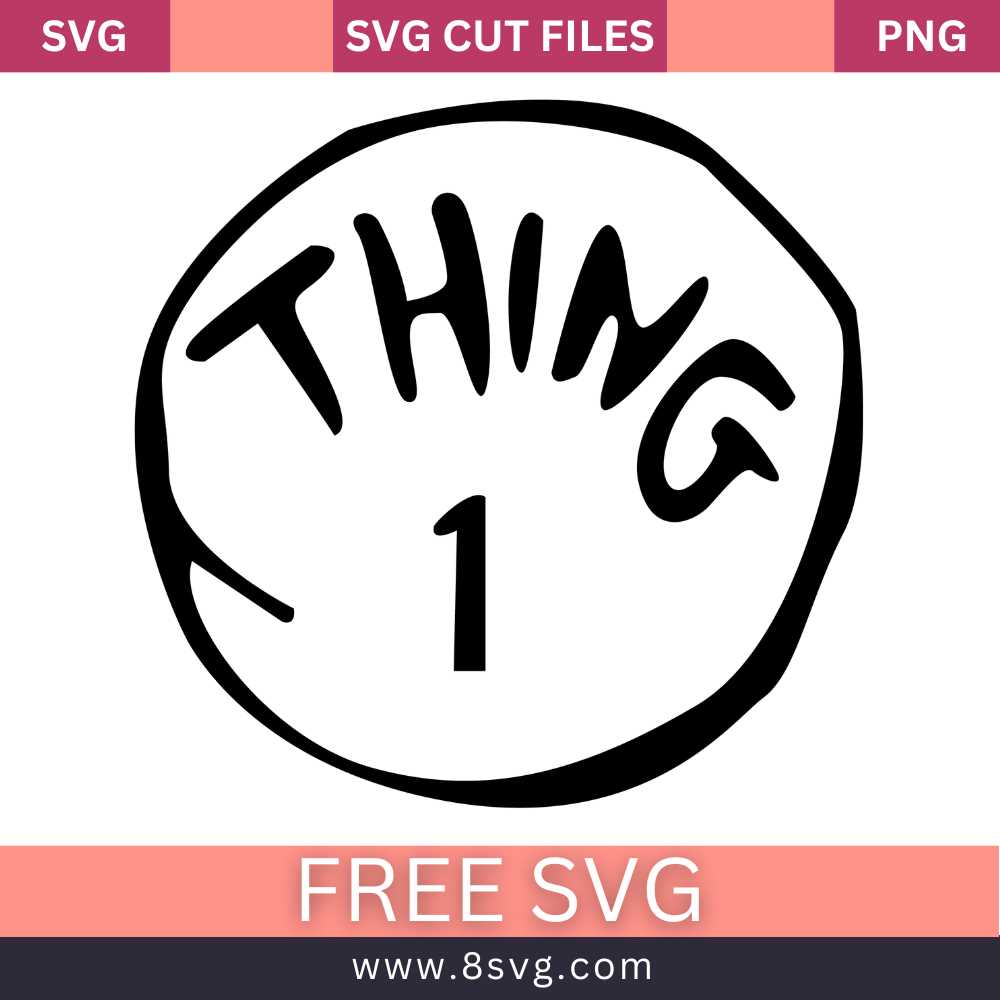 printable thing 1 and thing 2 logo printable thing 1 and thing 2 logo