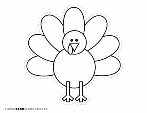 printable turkey cut out printable turkey cut out