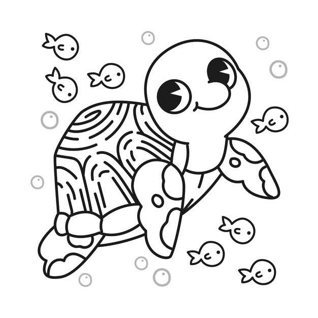 printable turtle coloring pages