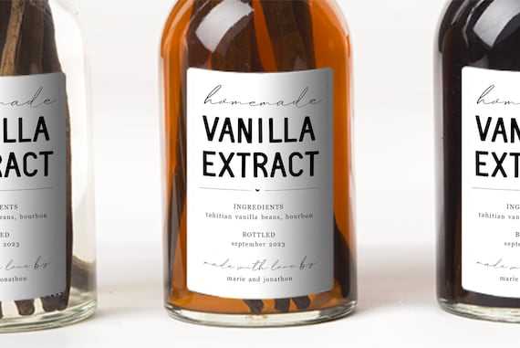 printable vanilla extract labels printable vanilla extract labels