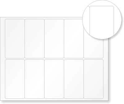 printable vinyl label