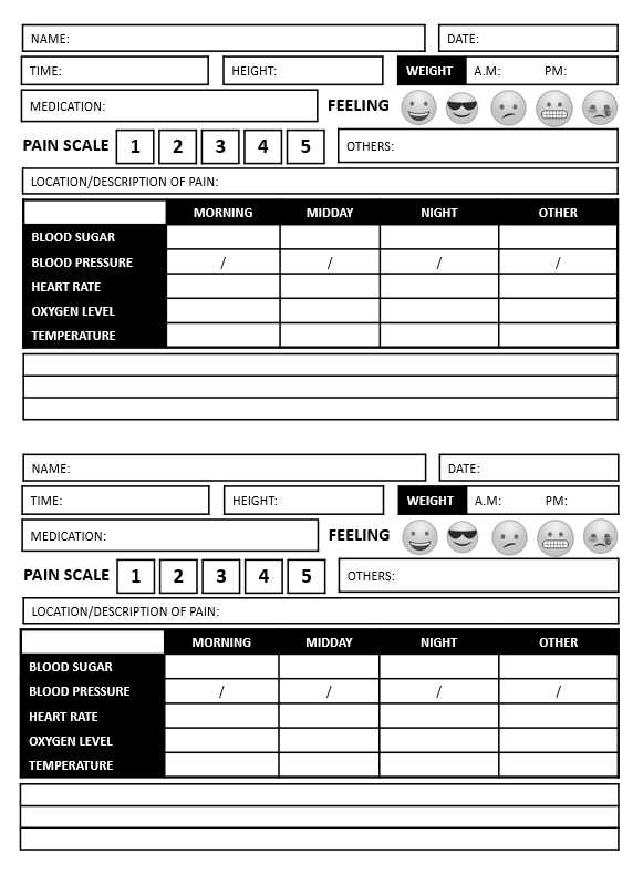 printable vital signs sheet nursing