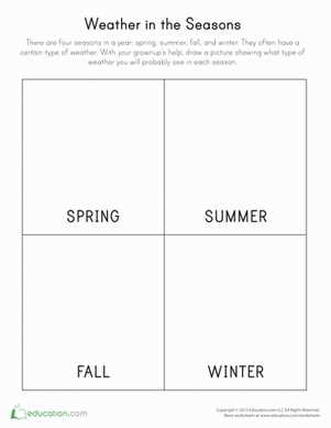 printable weather worksheets