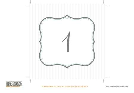 printable wedding table numbers printable wedding table numbers