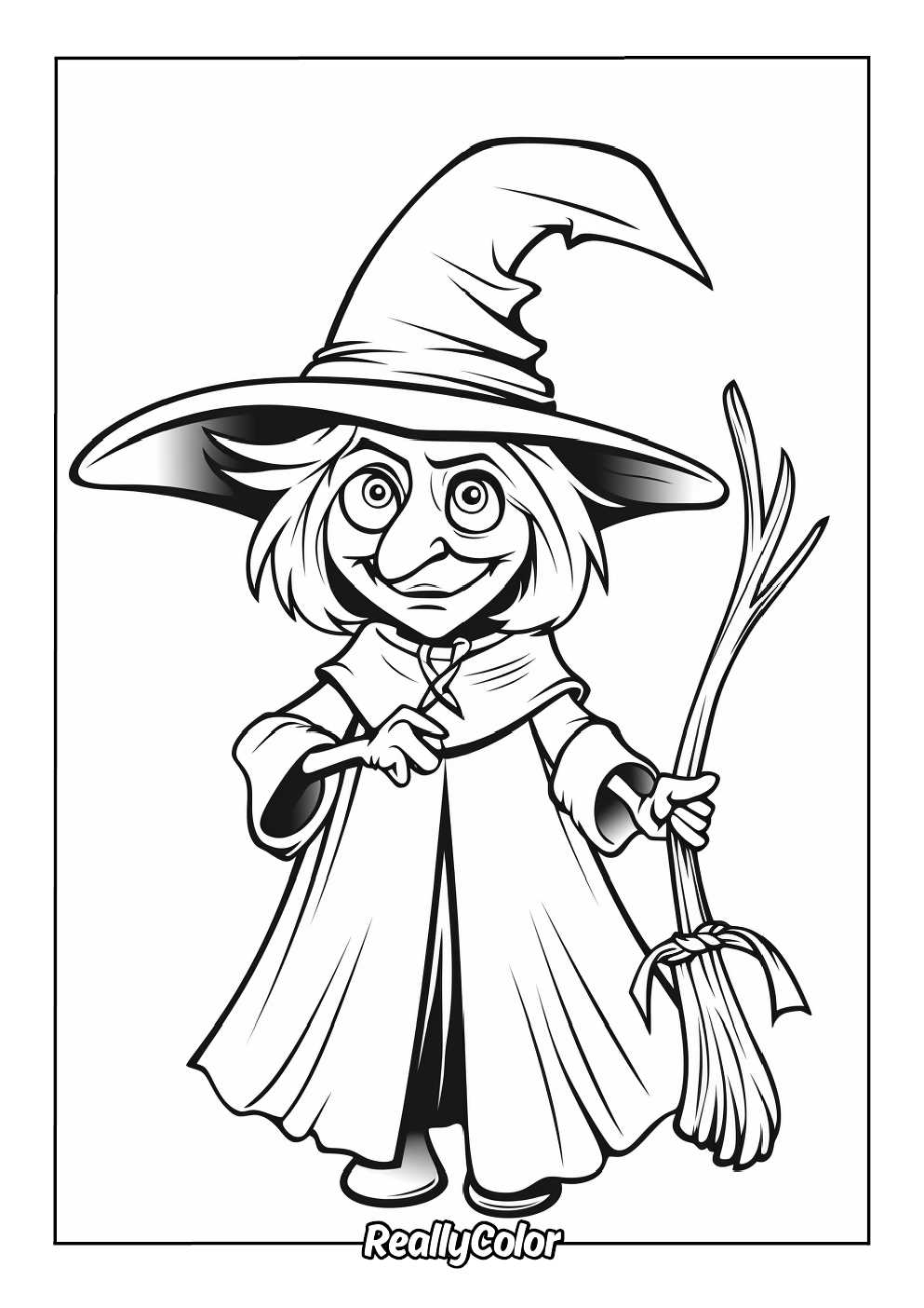 printable witch coloring pages printable witch coloring pages