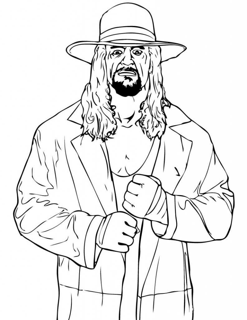 printable wwe coloring pages
