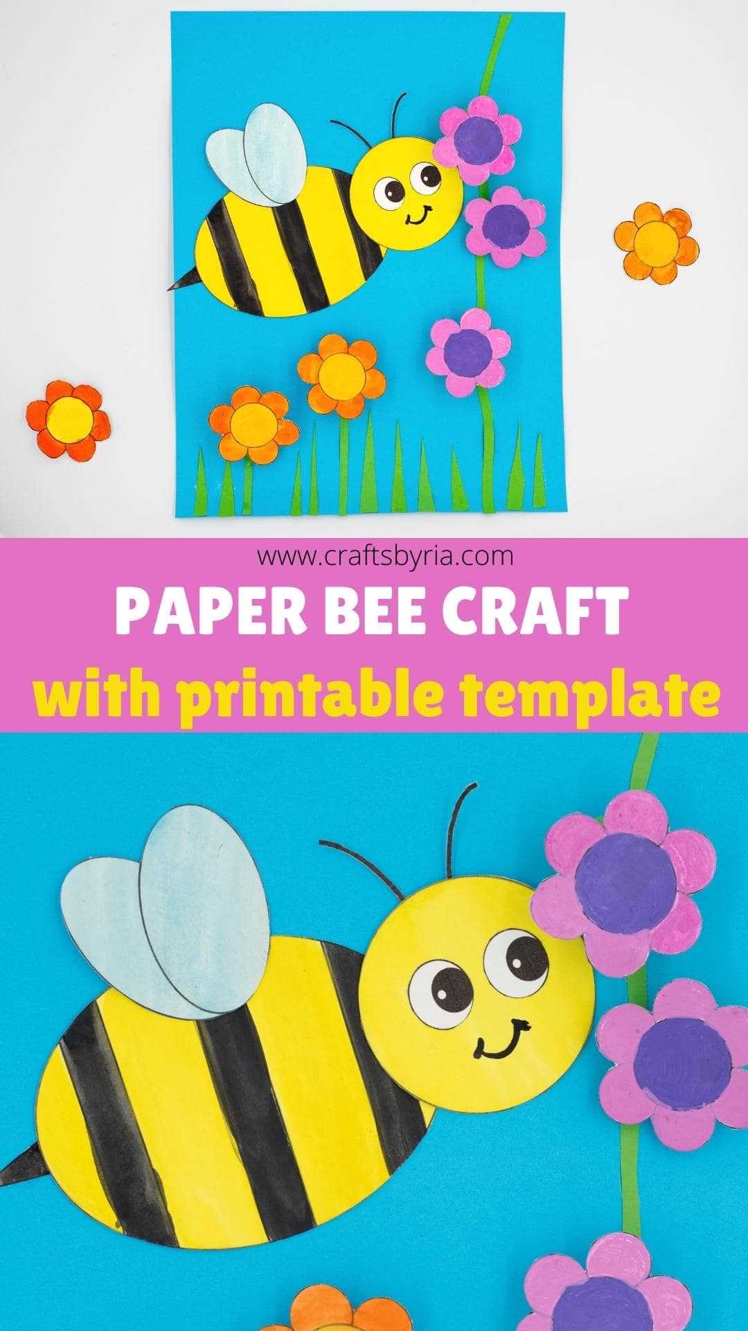 cut out bee template printable cut out bee template printable