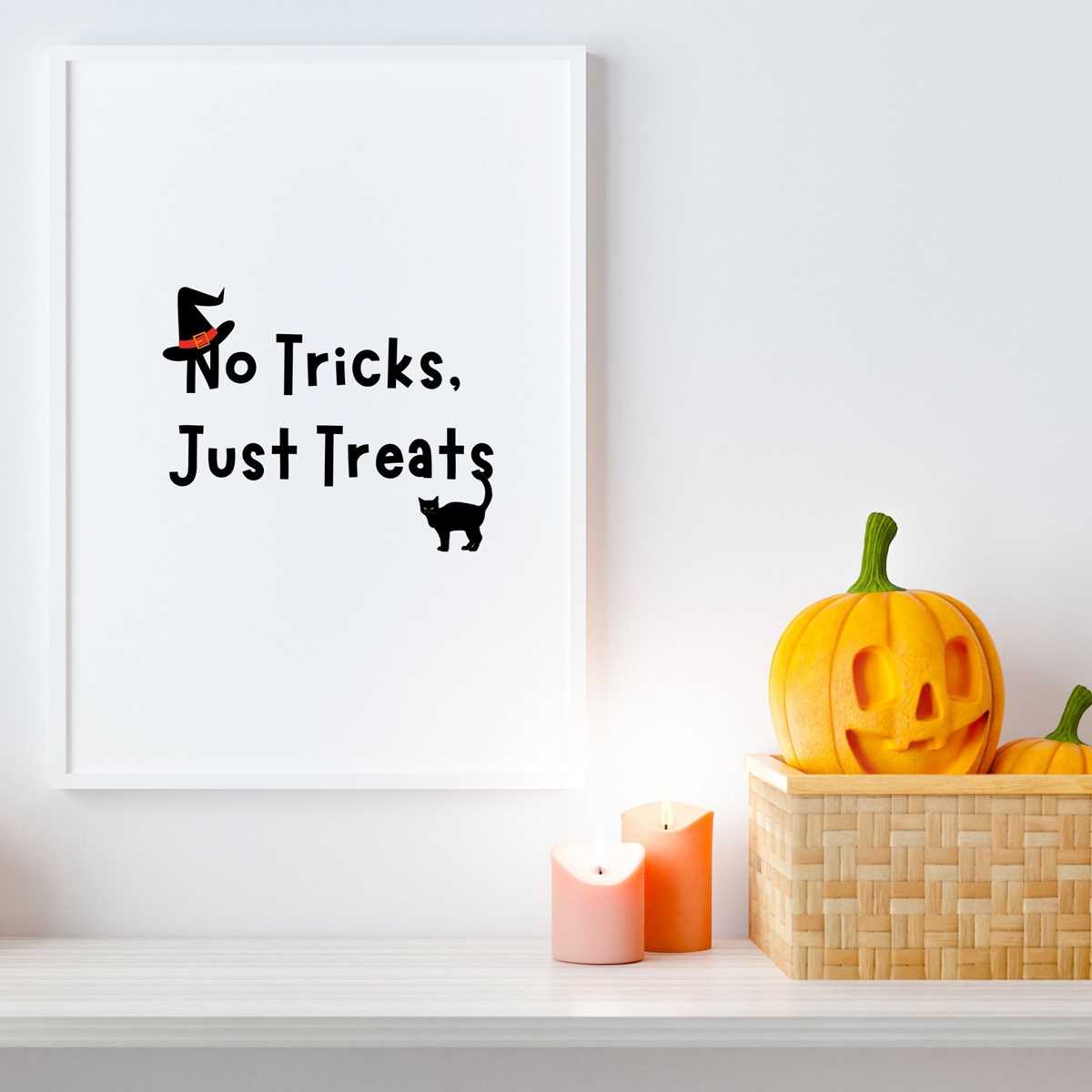 no tricks just treats printable no tricks just treats printable