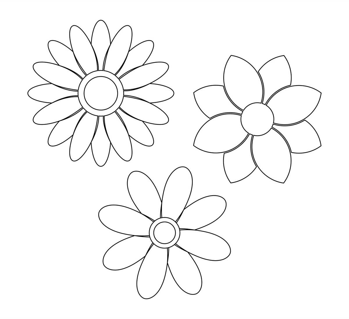 large flower printable large flower printable