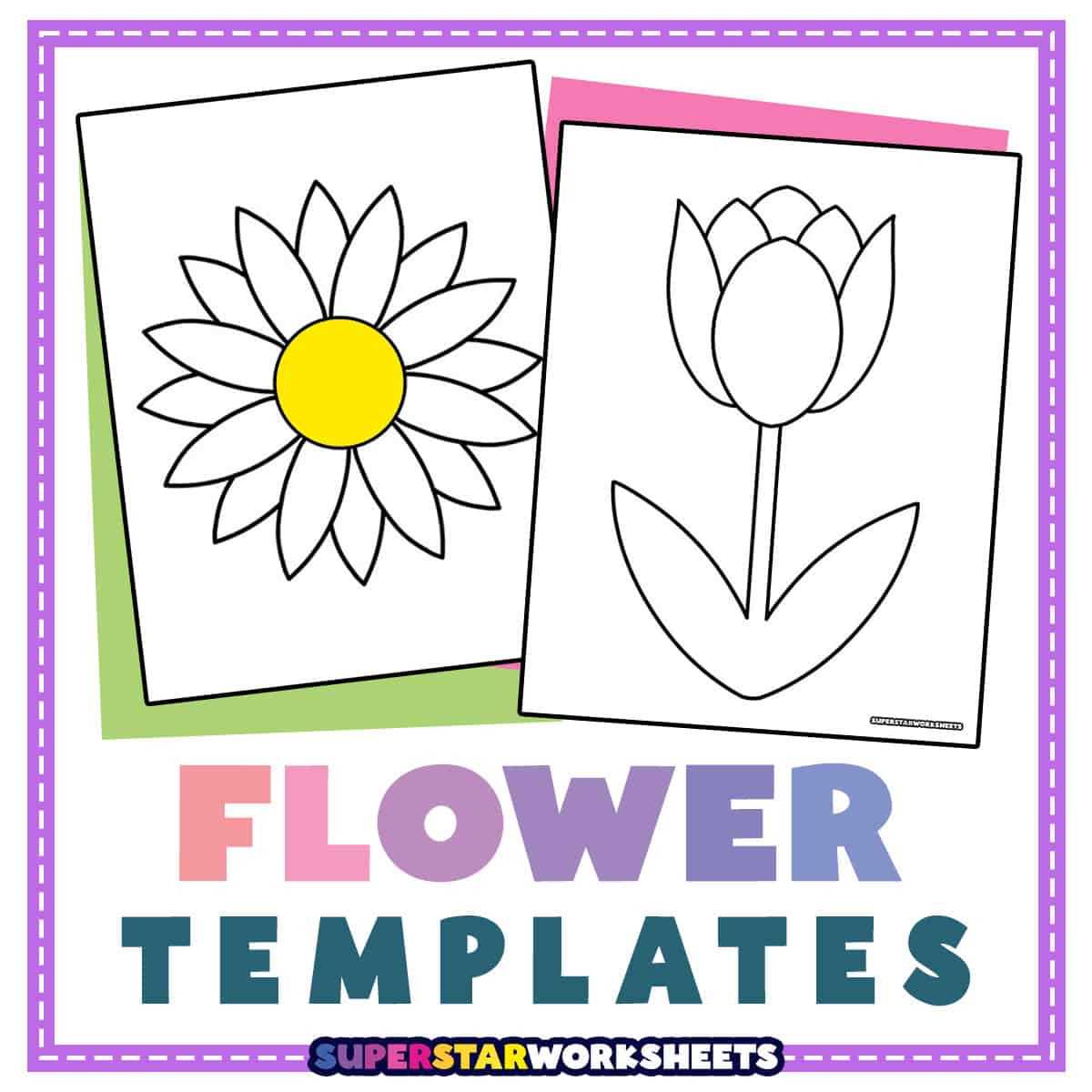 printable flowers template printable flowers template