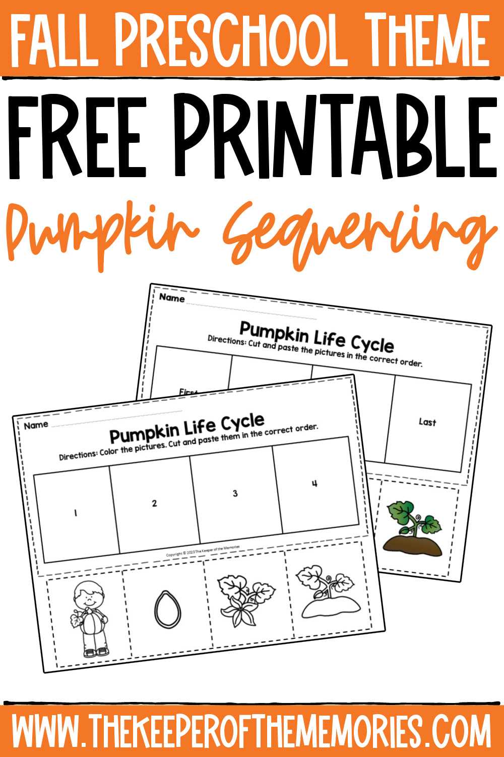 life cycle of a pumpkin printable life cycle of a pumpkin printable