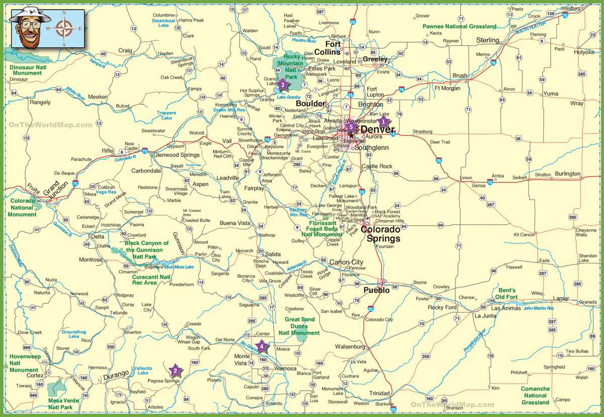 colorado map printable colorado map printable