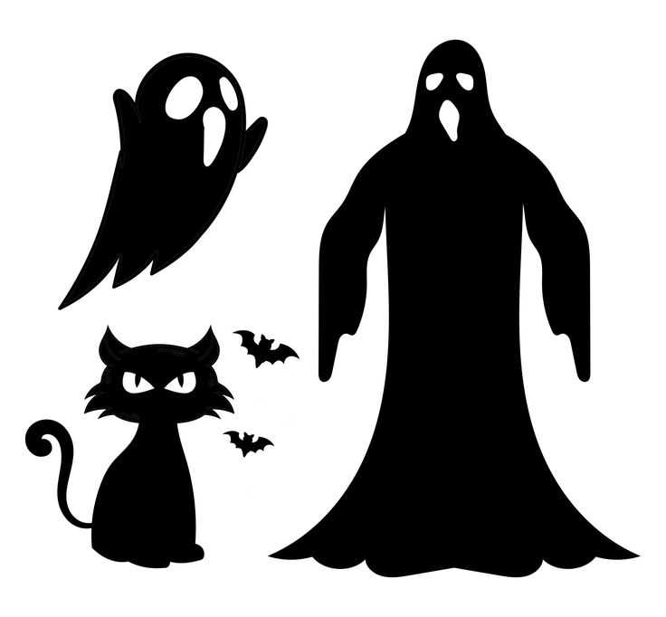 free printable halloween silhouettes