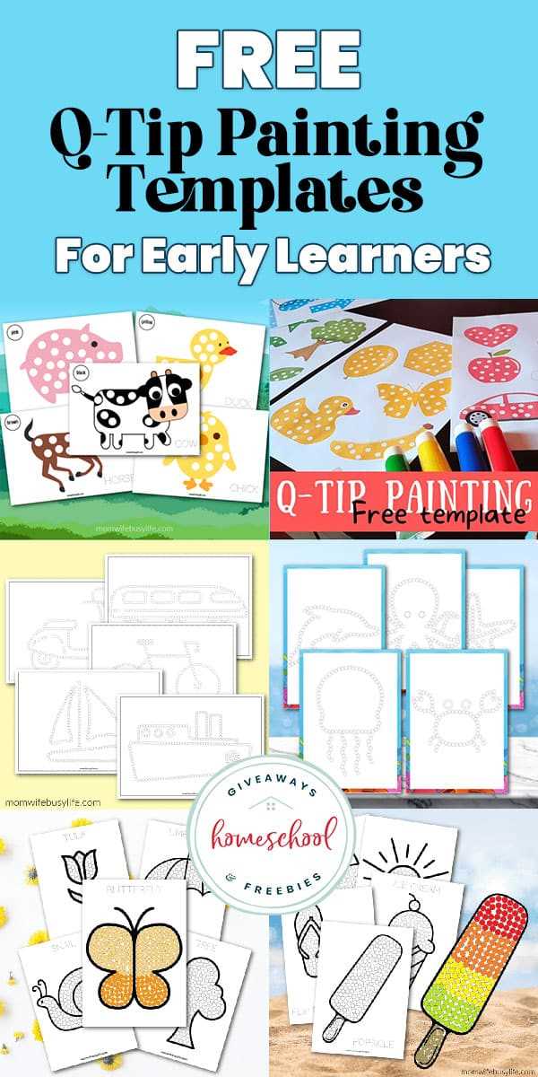 q tip painting printable