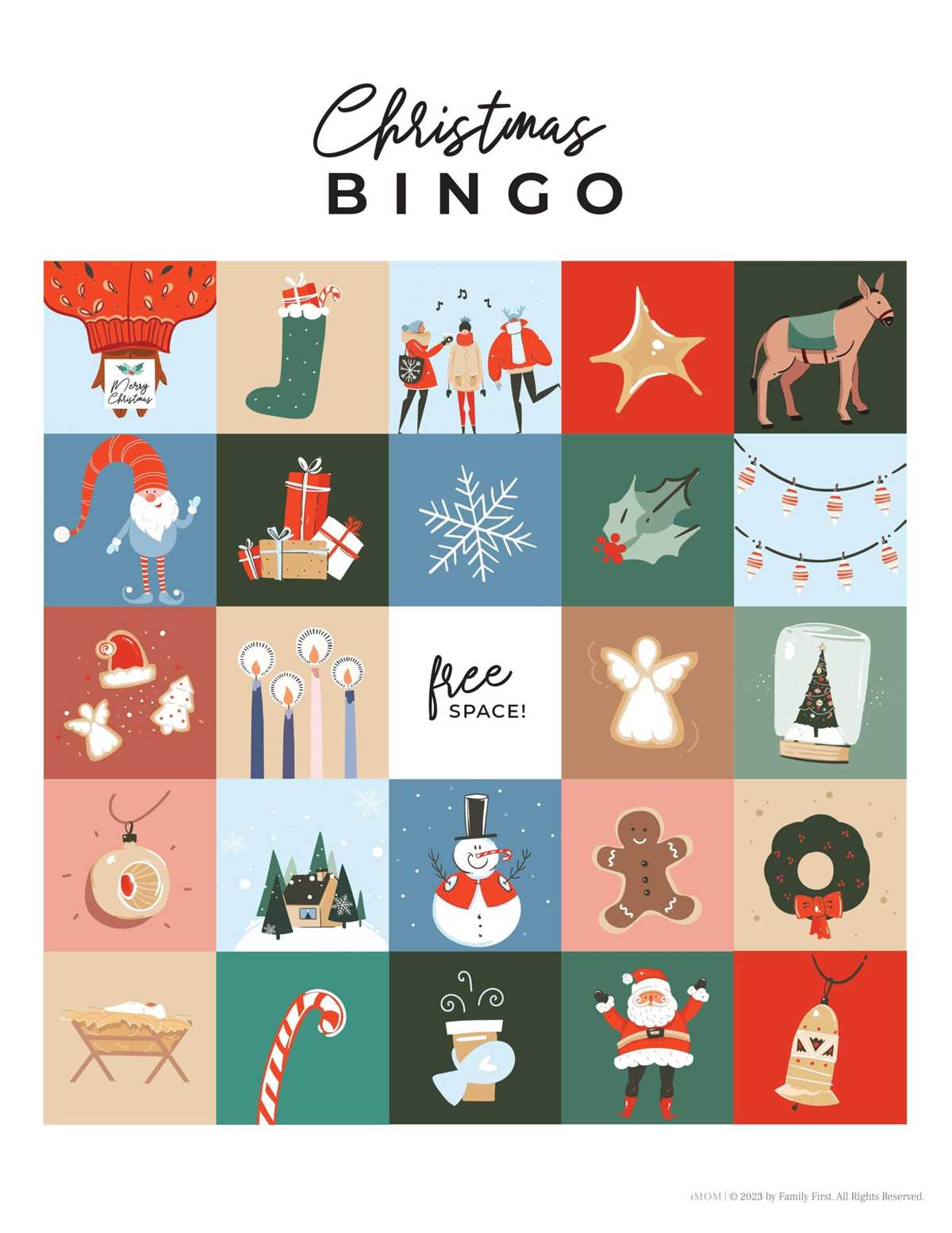 holiday bingo printable holiday bingo printable