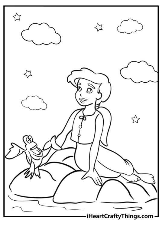 little mermaid printable coloring pages