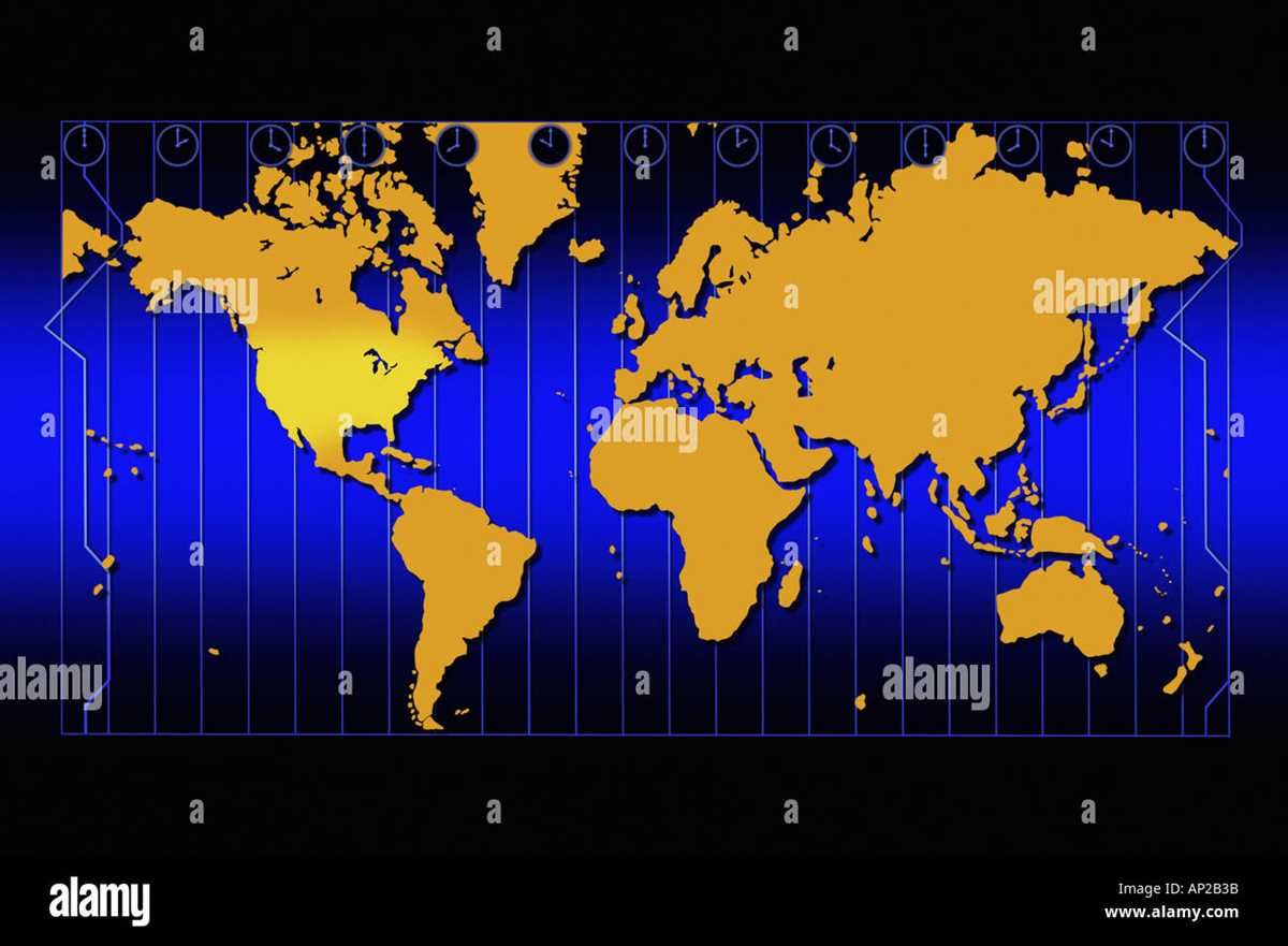 printable time zone map world