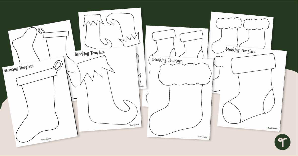 free printable stocking template free printable stocking template