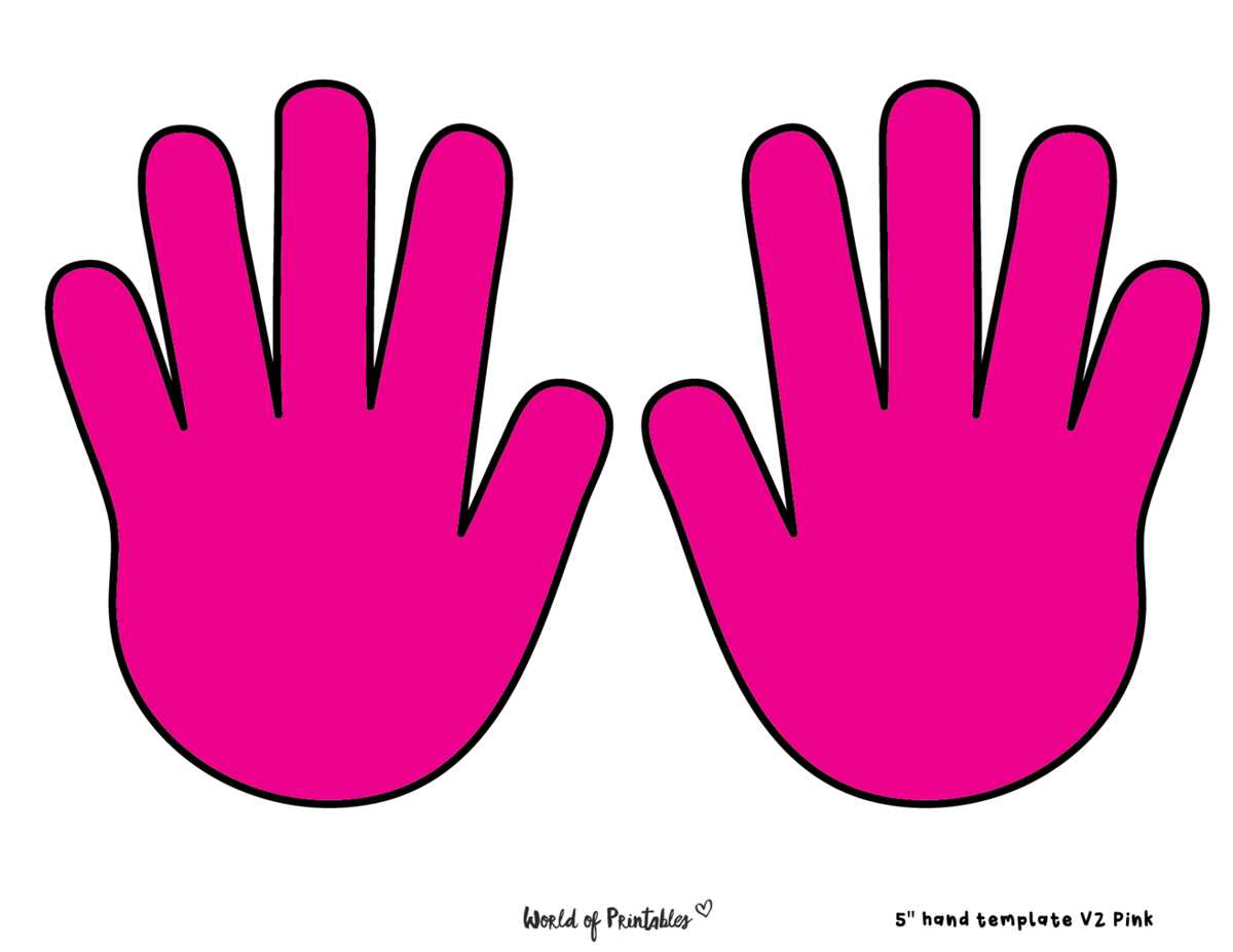 hand outline printable hand outline printable