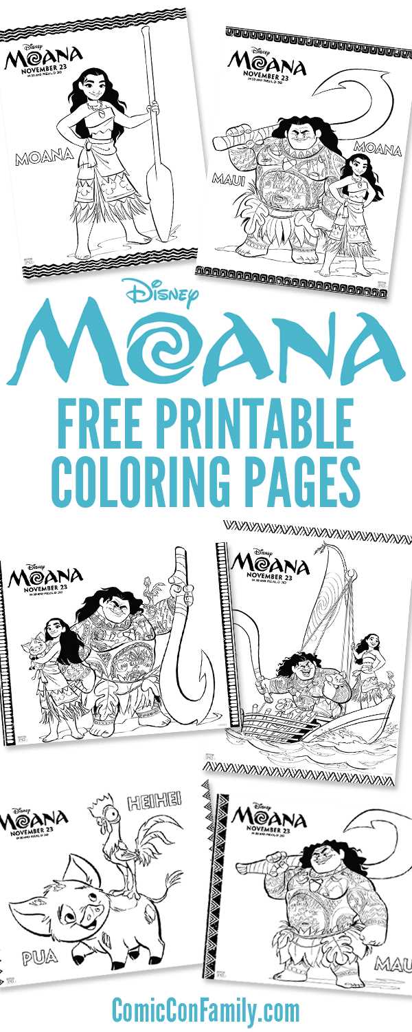 free printable moana free printable moana