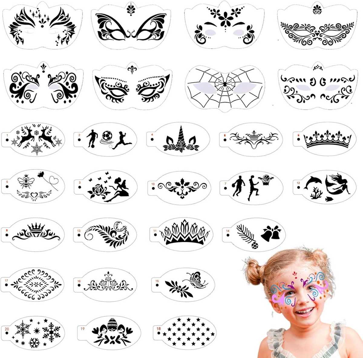 free printable face painting stencils free printable face painting stencils