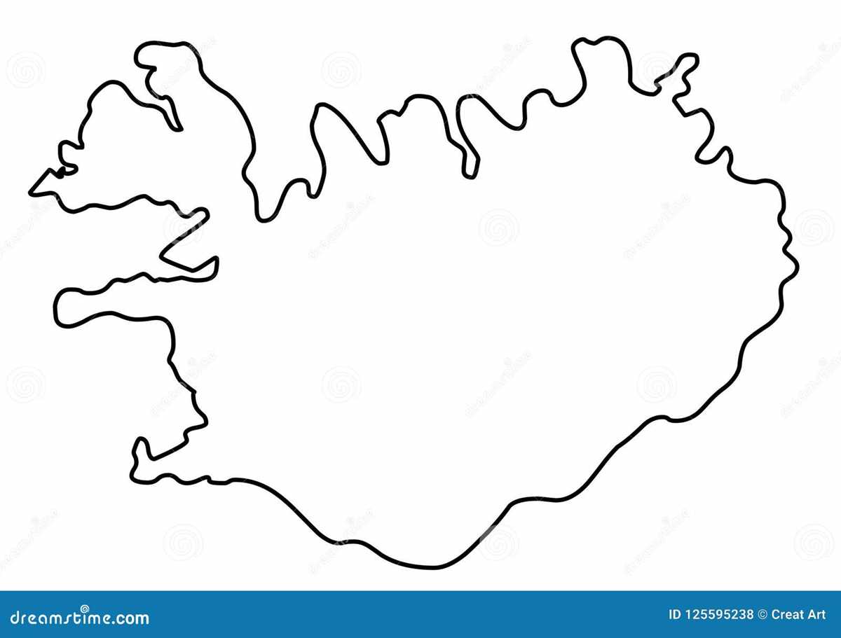 iceland printable map