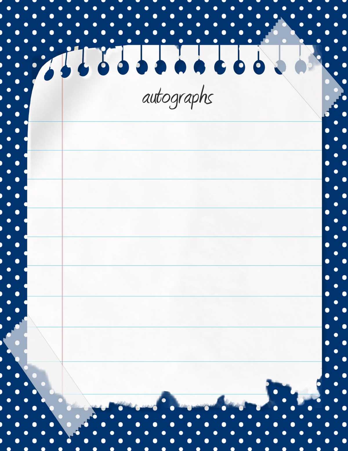 autograph page printable autograph page printable