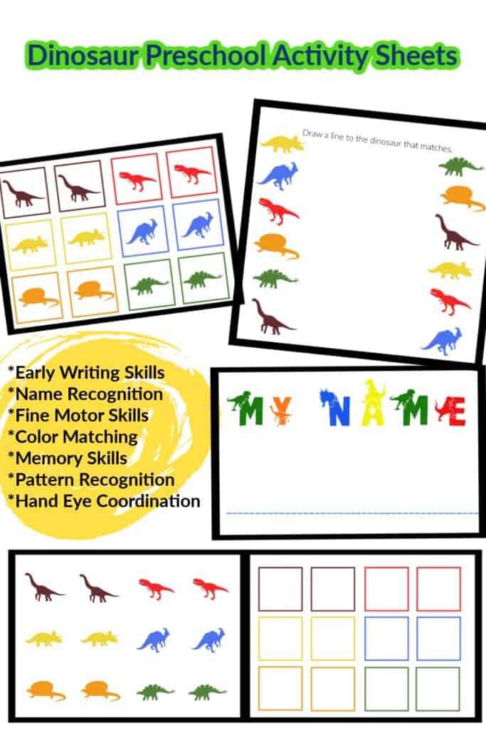 free printable dinosaur worksheets