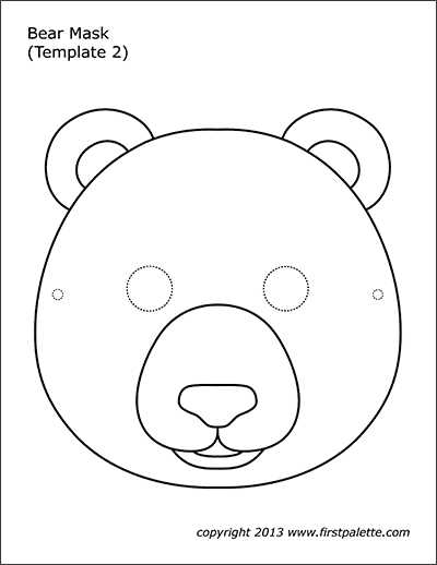 printable outline of a bear