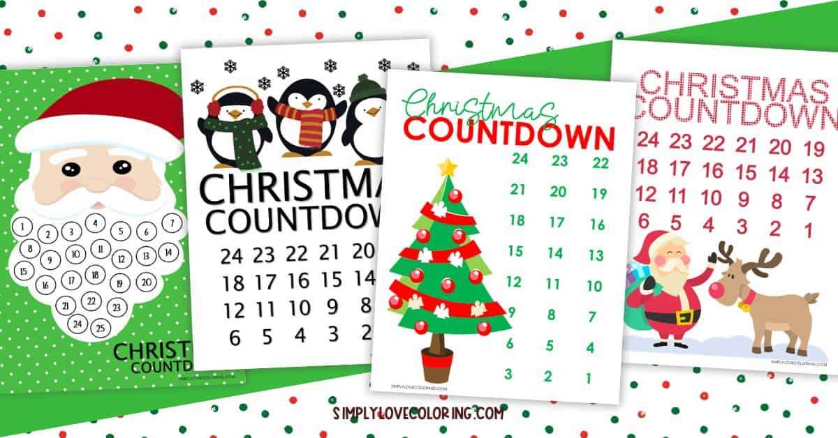 countdown to christmas printable countdown to christmas printable