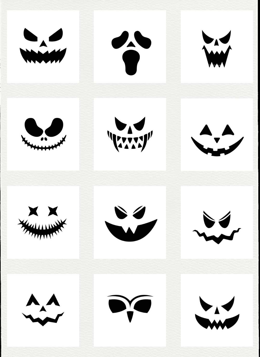 scary halloween pumpkin stencils printable scary halloween pumpkin stencils printable