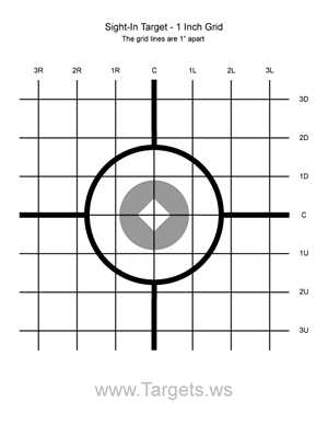 printable targets for sighting in a rifle