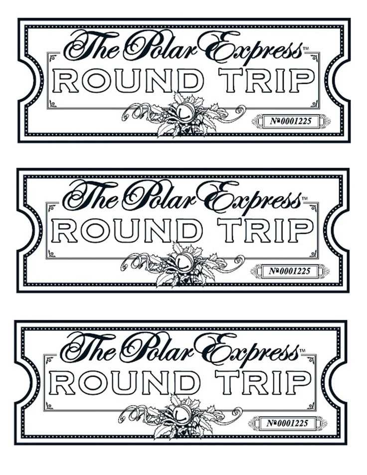 tickets for the polar express printable tickets for the polar express printable