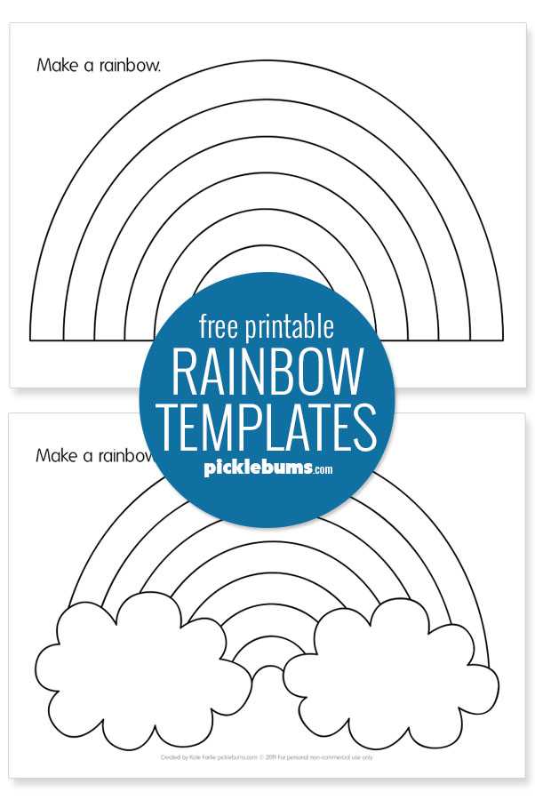 rainbow templates printable