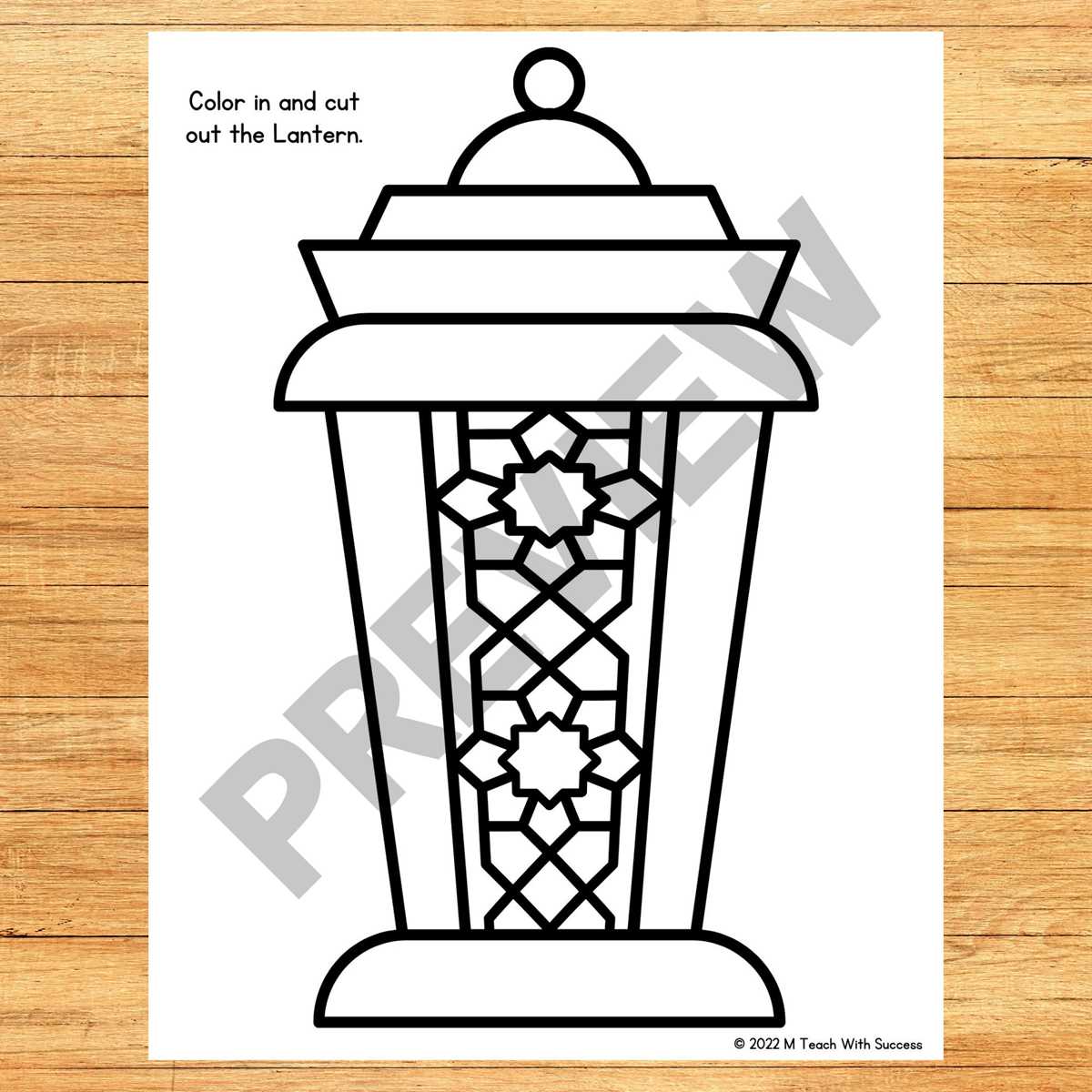 ramadan lantern printables ramadan lantern printables