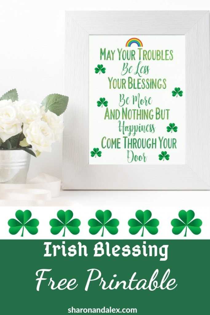 free printable irish blessing