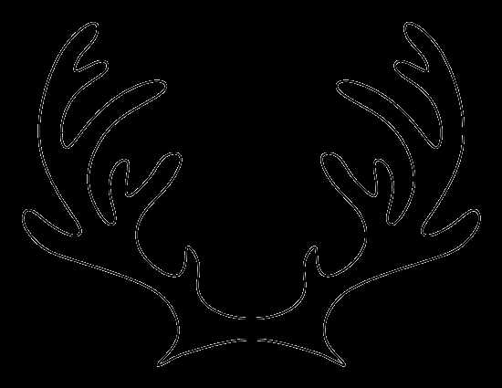 reindeer antler template printable free reindeer antler template printable free