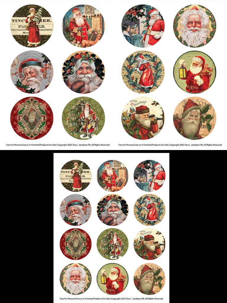 retro christmas printables